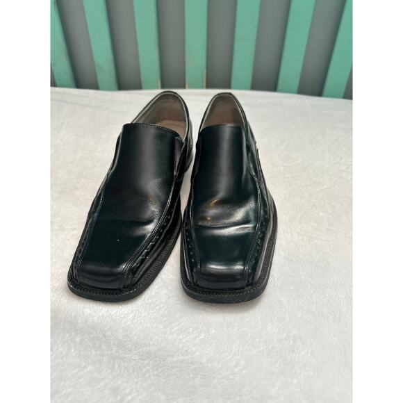 Stacy Adams Danton Loafers Mens 9M Black Leather Shoe Slip On 24363-001 - Picture 2 of 6